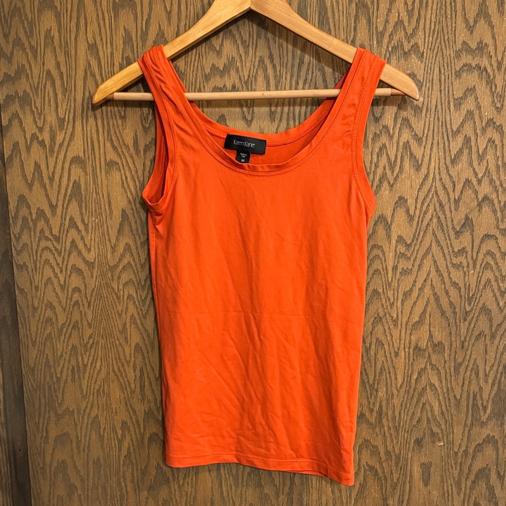 Karen Kane Vibrant Orange‎ Tank Top